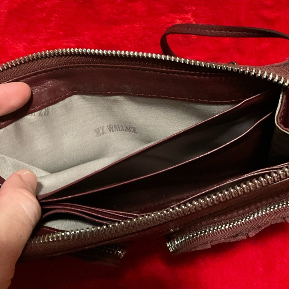 MZ Wallace Beautiful Burgundy Clutch Wristlet
